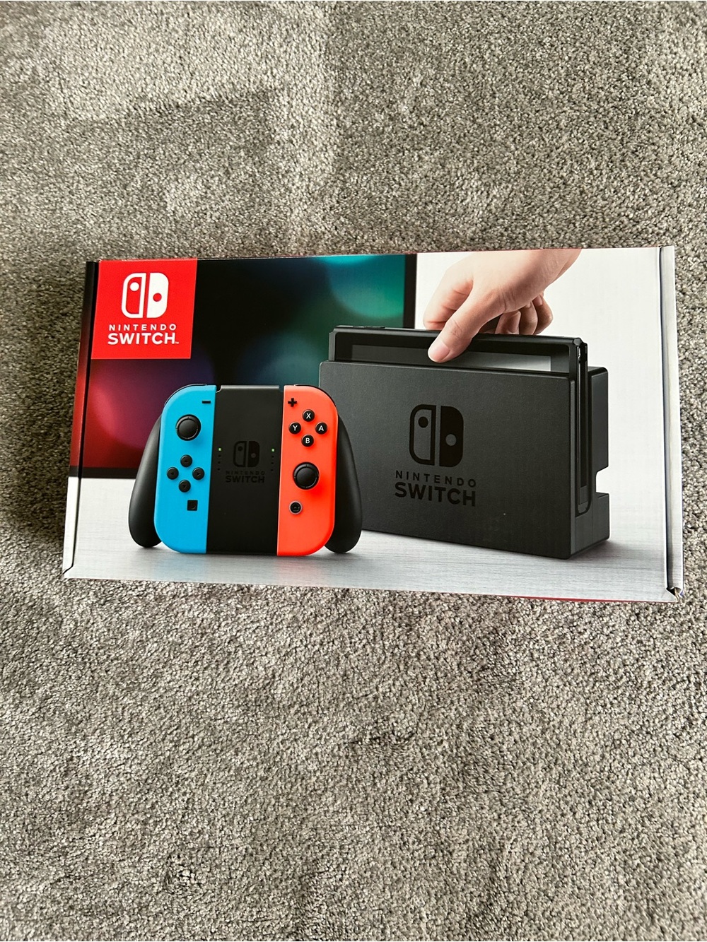 Nintendo Switch with Neon Blue & Neon Red Joy‑Con